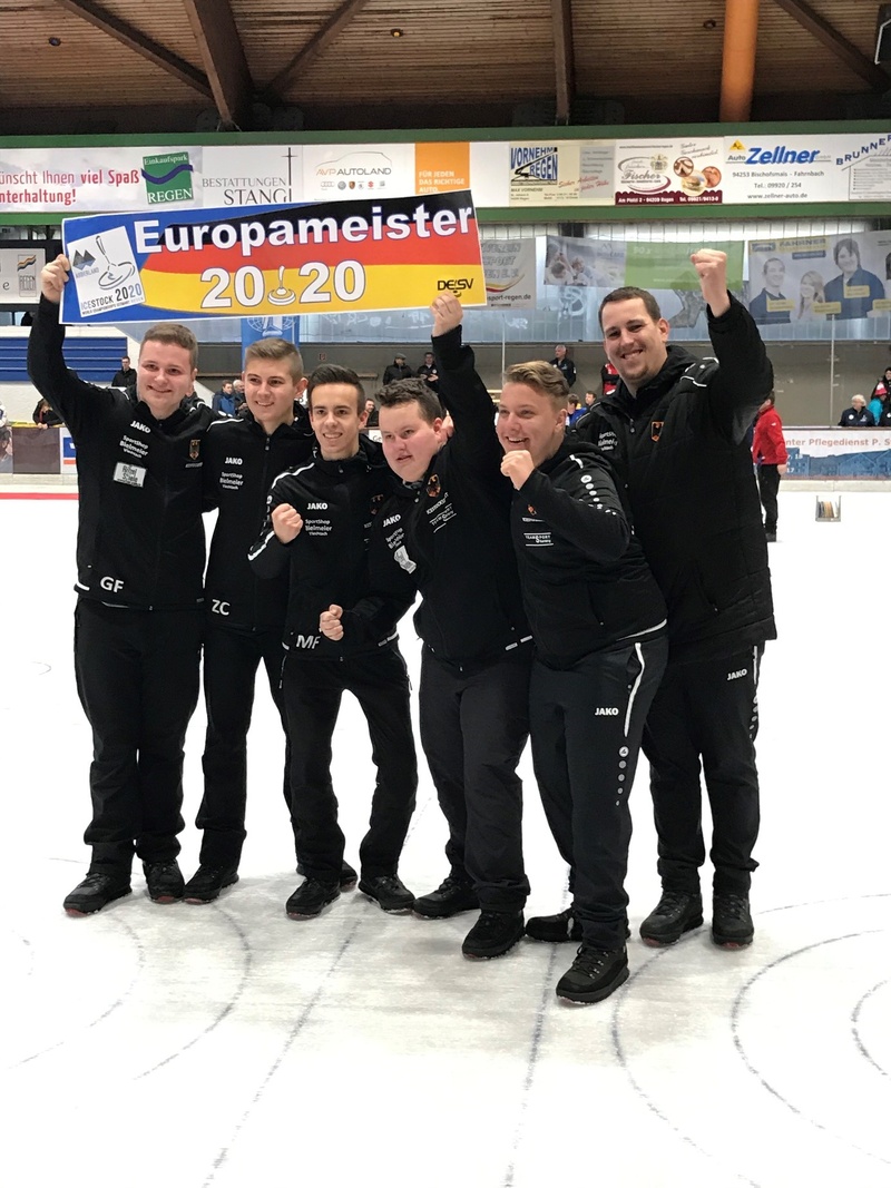 Fabian Greil zweifacher Europameister im Eisstockschießen