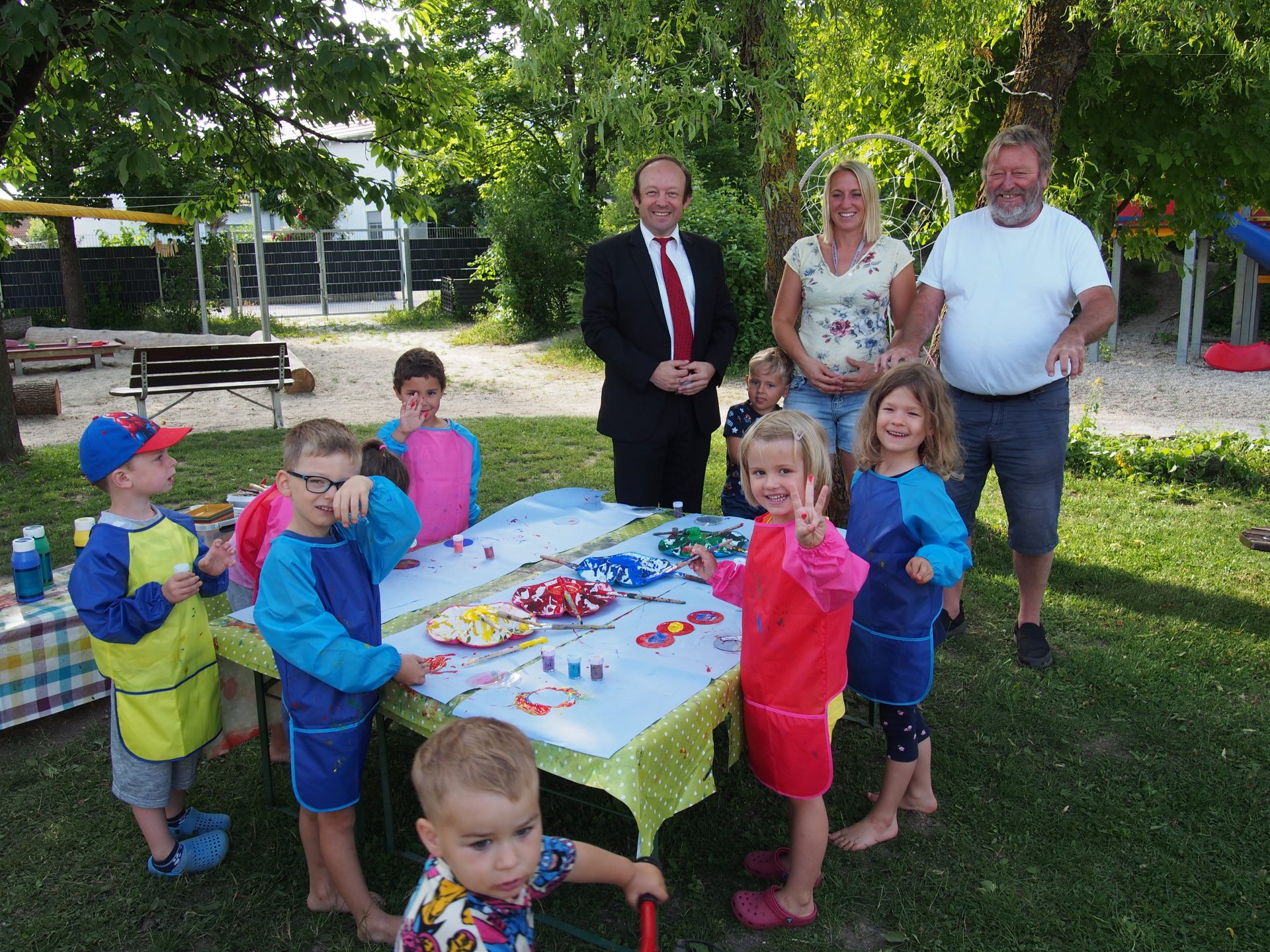 Im Kindergarten wird gekünstelt