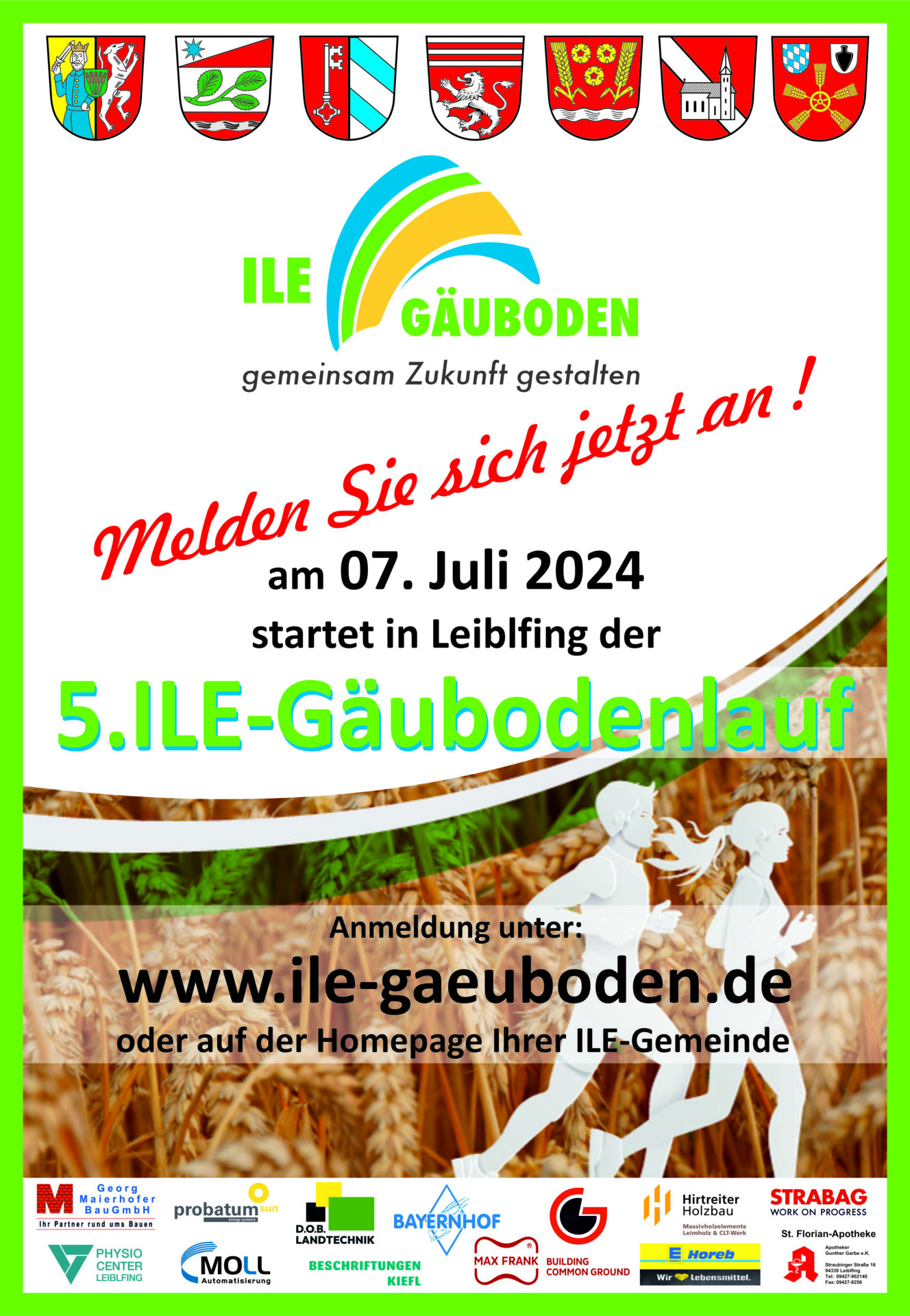 5. ILE-Gäubodenlauf in Leiblfing am 07. Juli 2024