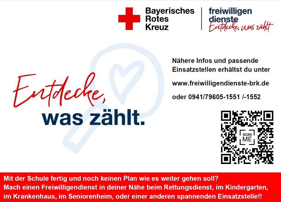 Freiwilligendienste beim Bayerischen Roten Kreuz